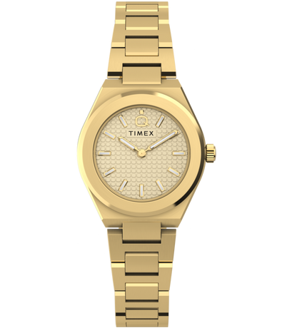 Q Timex Continental Mini 24mm Stainless Steel Bracelet Watch
