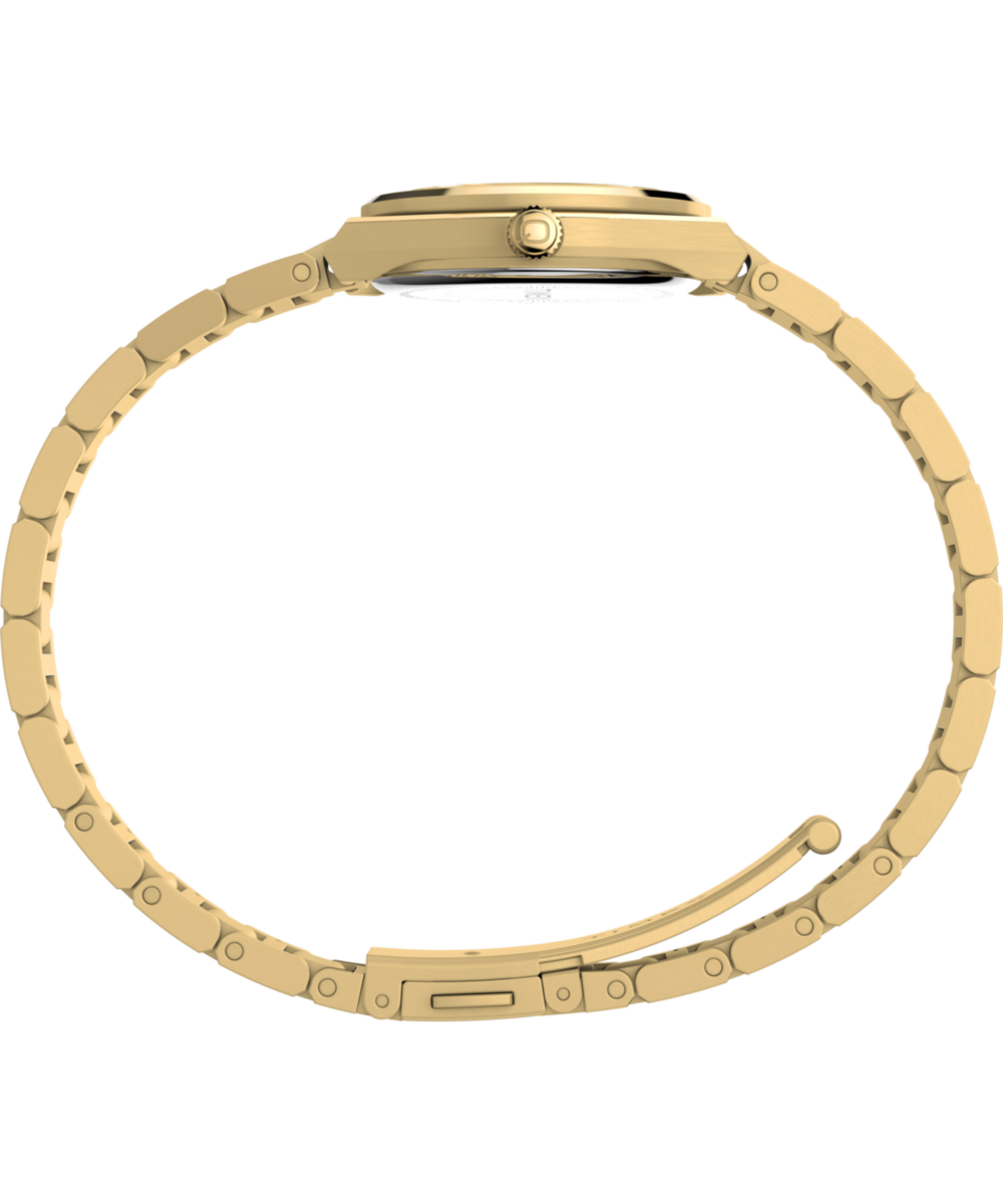 Q Timex Continental Mini 24mm Stainless Steel Bracelet Watch
