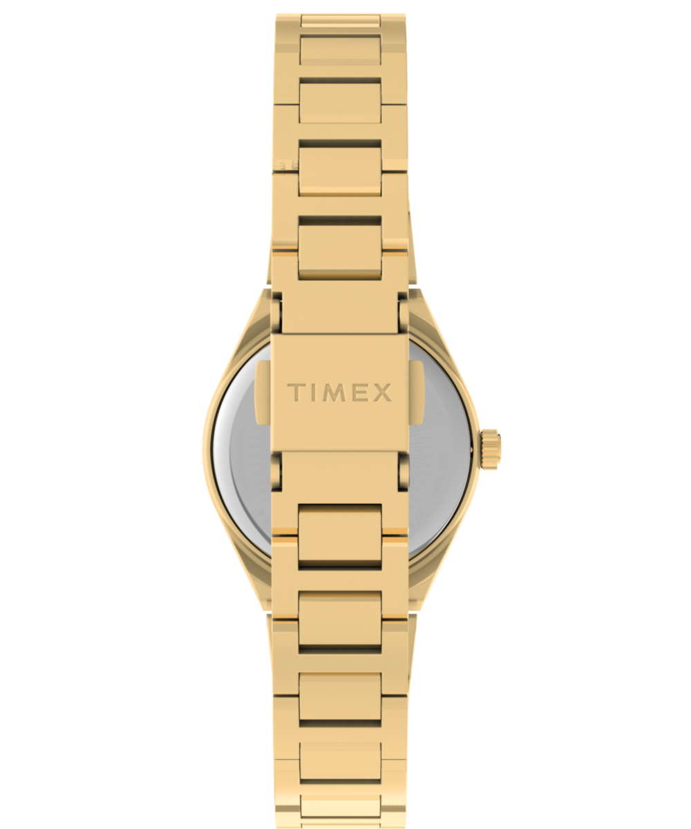 Q Timex Continental Mini 24mm Stainless Steel Bracelet Watch