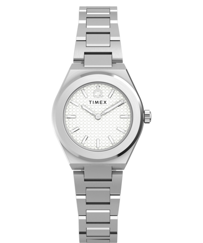 Q Timex Continental Mini 24mm Stainless Steel Bracelet Watch