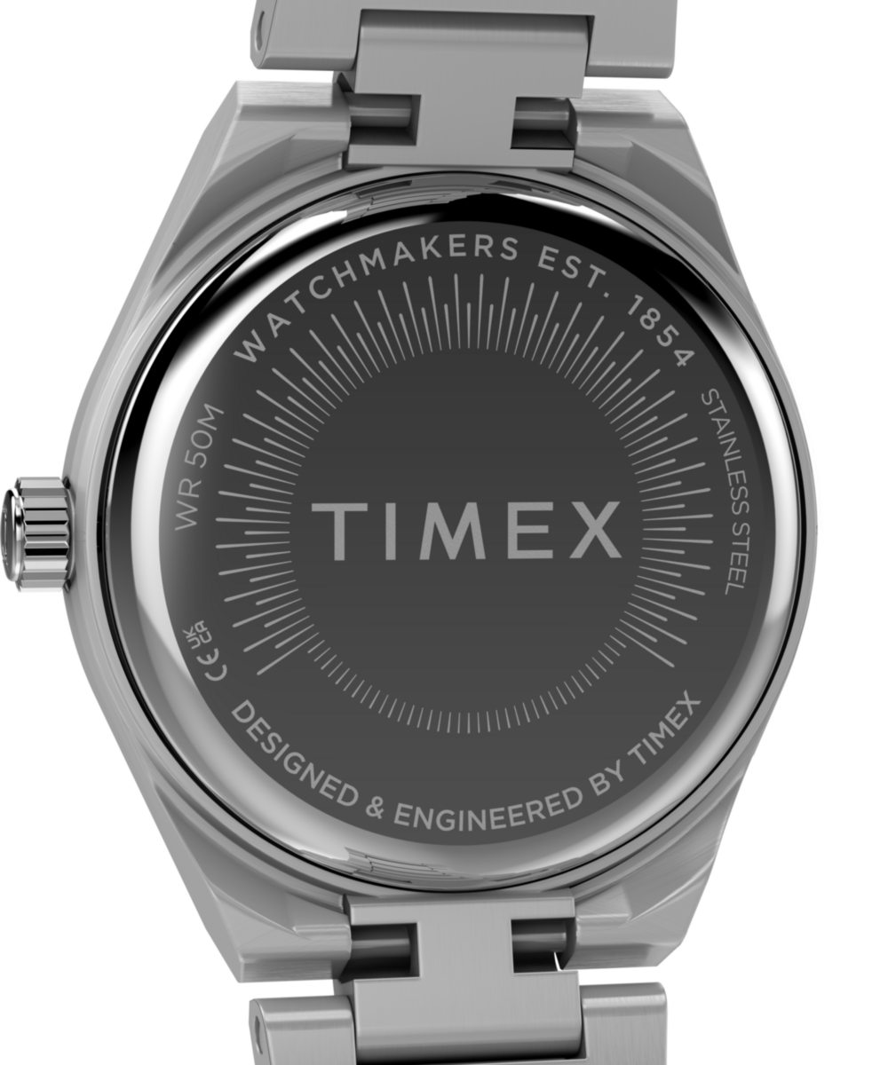 Q Timex Continental Mini 24mm Stainless Steel Bracelet Watch