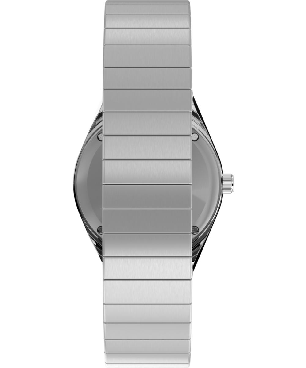 Q Timex Mini 30mm Stainless Steel Expansion Band Watch