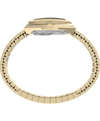 Q Timex Mini 30mm Stainless Steel Expansion Band Watch