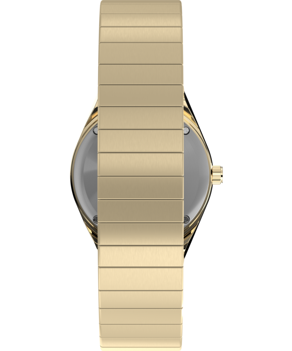 Q Timex Mini 30mm Stainless Steel Expansion Band Watch