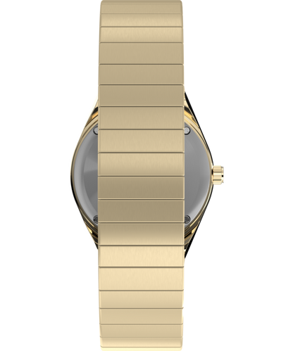 Q Timex Mini 30mm Stainless Steel Expansion Band Watch