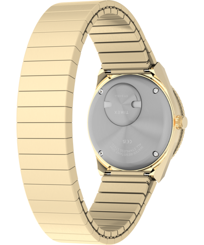 Q Timex Mini 30mm Stainless Steel Expansion Band Watch
