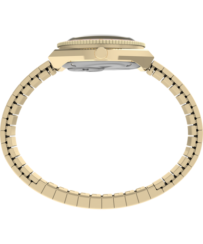 Q Timex Mini 30mm Stainless Steel Expansion Band Watch