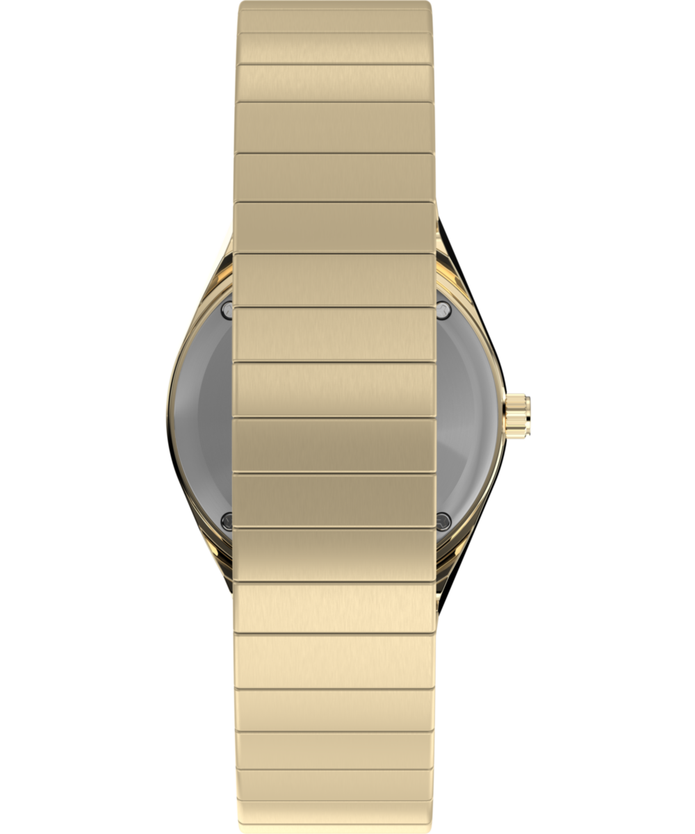 Q Timex Mini 30mm Stainless Steel Expansion Band Watch
