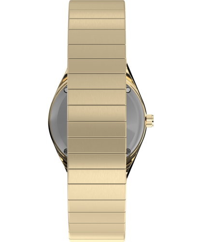 Q Timex Mini 30mm Stainless Steel Expansion Band Watch