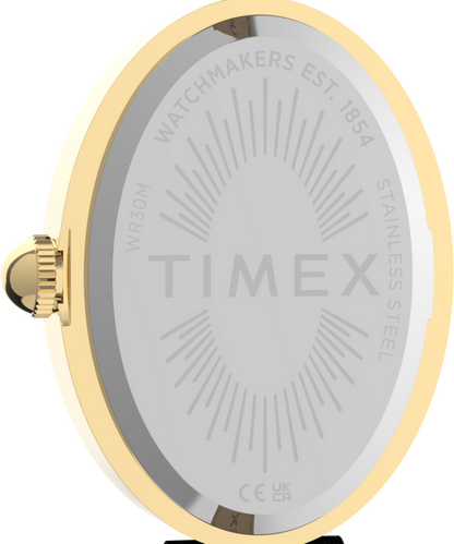 Cavatina Luxe 22mm Leather Strap Watch