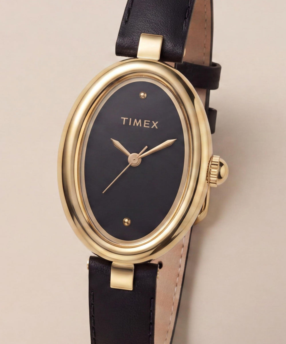 Cavatina Luxe 22mm Leather Strap Watch