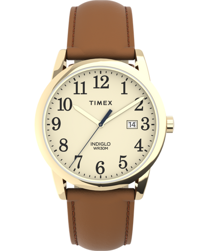 Easy Reader Color Pop 38mm Leather Strap Watch