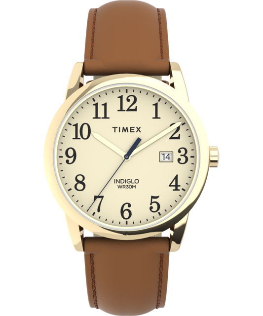 Easy Reader Color Pop 38mm Leather Strap Watch
