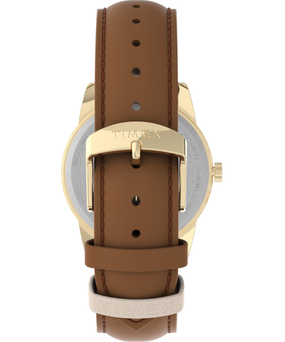 Easy Reader Color Pop 38mm Leather Strap Watch