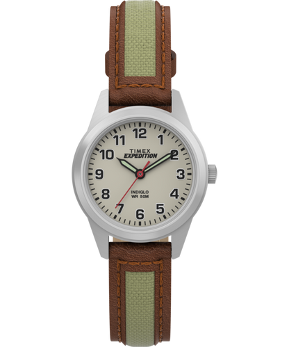 Expedition Field Mini 26mm Leather Strap Watch