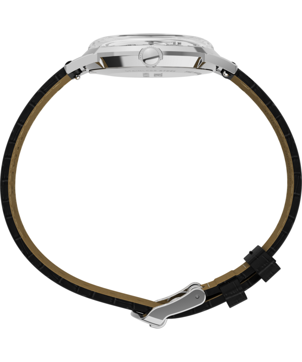Marlin Quartz 34mm Leather Strap Watch