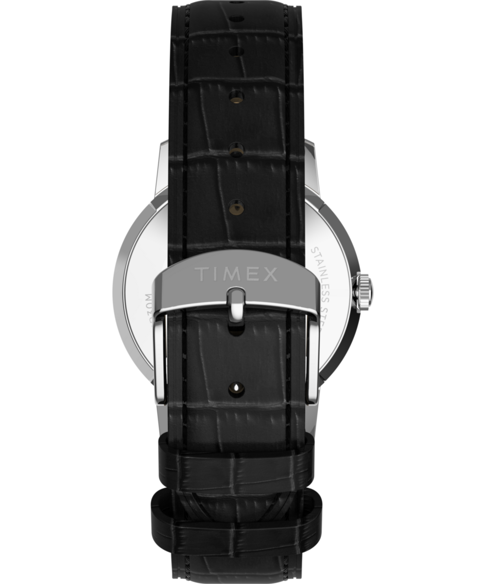 Marlin Quartz 34mm Leather Strap Watch