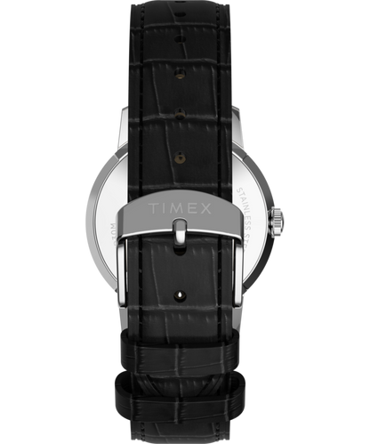 Marlin Quartz 34mm Leather Strap Watch