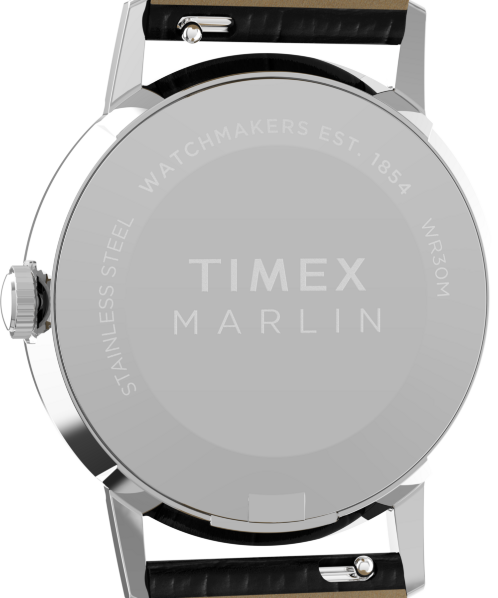 Marlin Quartz 34mm Leather Strap Watch