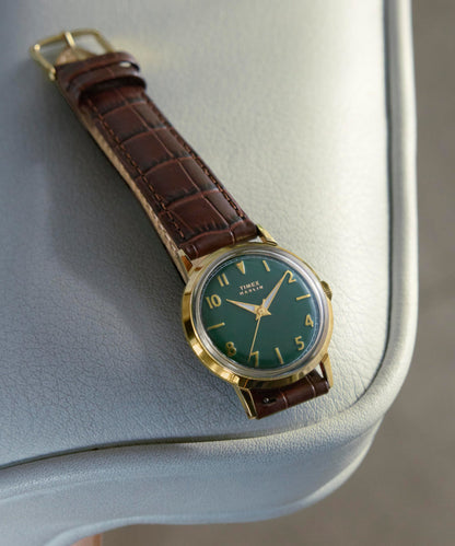 Marlin Quartz 34mm Leather Strap Watch