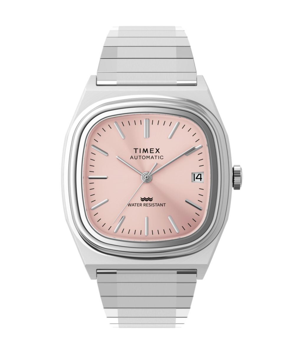 Timex Automatic 1983 E Line 34mm Stainless Steel Expansion Band Watch