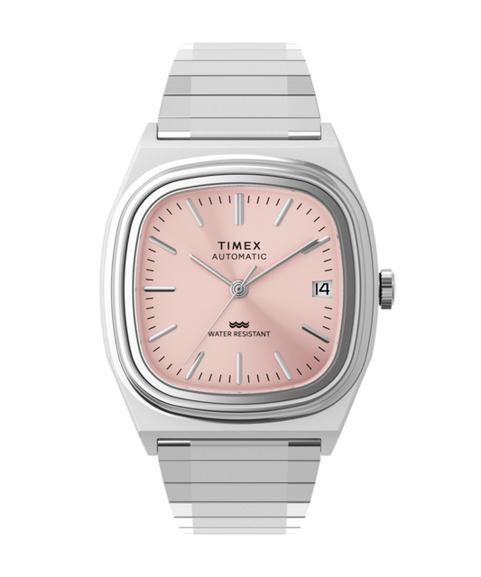 Timex Automatic 1983 E Line 34mm Stainless Steel Expansion Band Watch