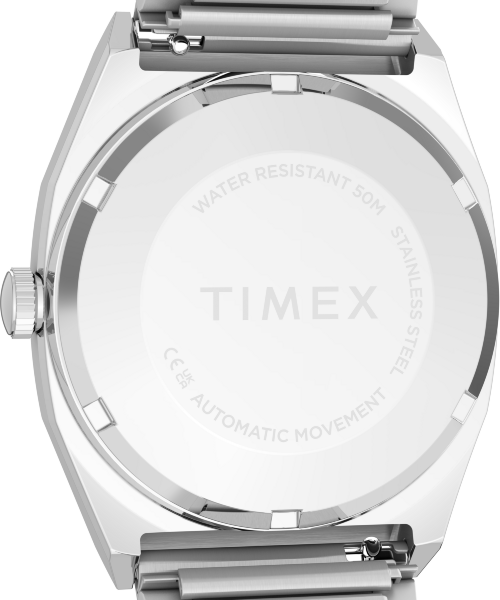 Timex Automatic 1983 E Line 34mm Stainless Steel Expansion Band Watch
