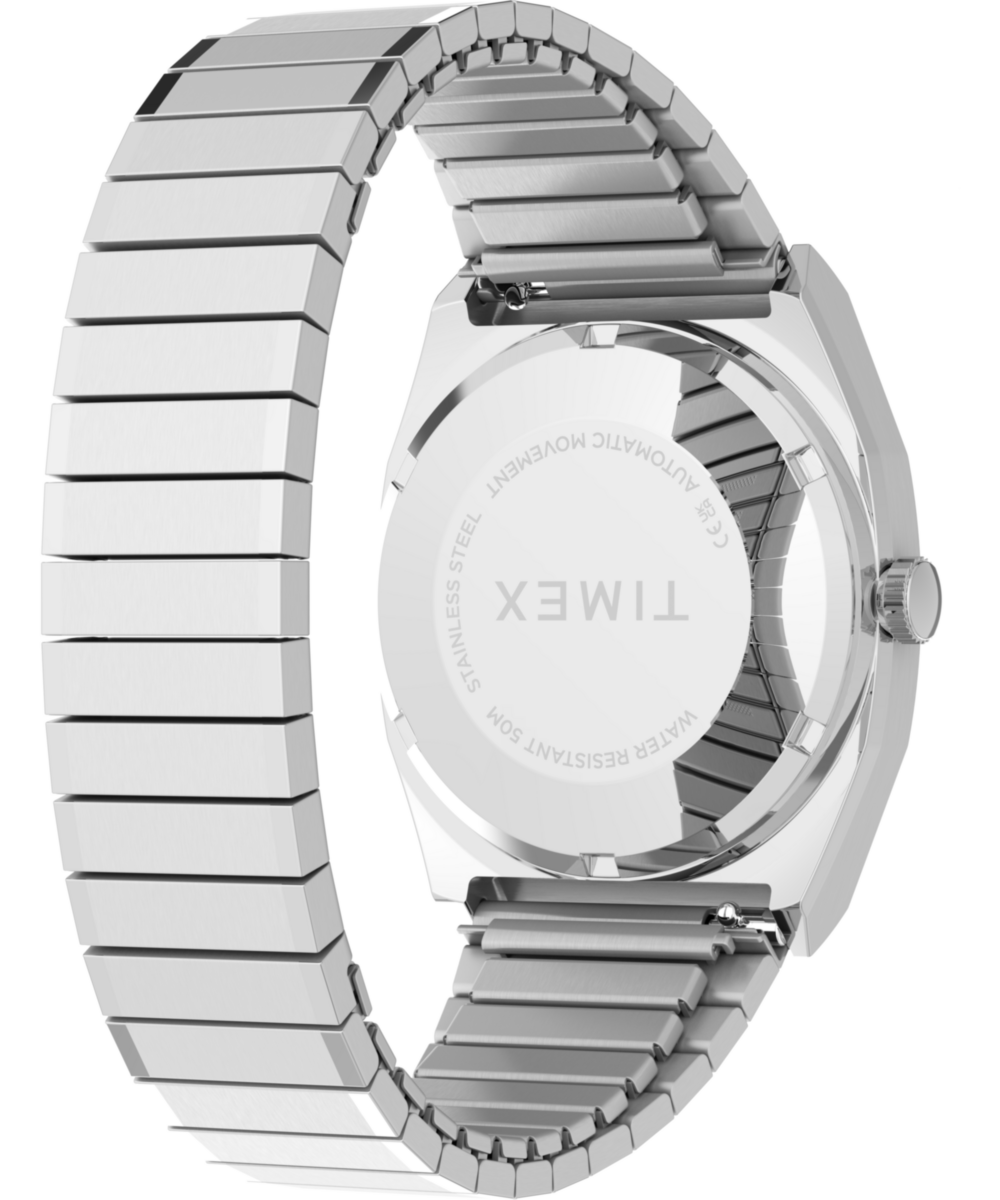 Timex Automatic 1983 E Line 34mm Stainless Steel Expansion Band Watch