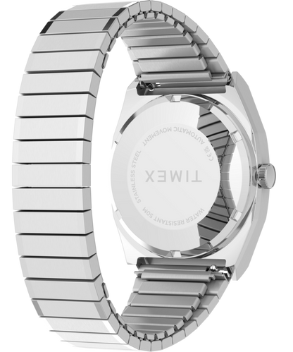 Timex Automatic 1983 E Line 34mm Stainless Steel Expansion Band Watch