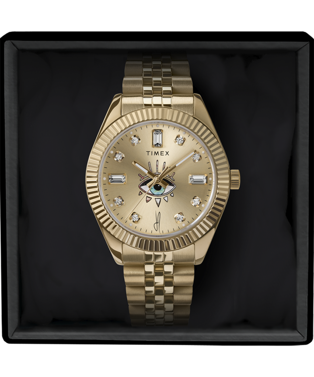 Timex x Jacquie Aiche Allure 36mm Stainless Steel Bracelet Watch