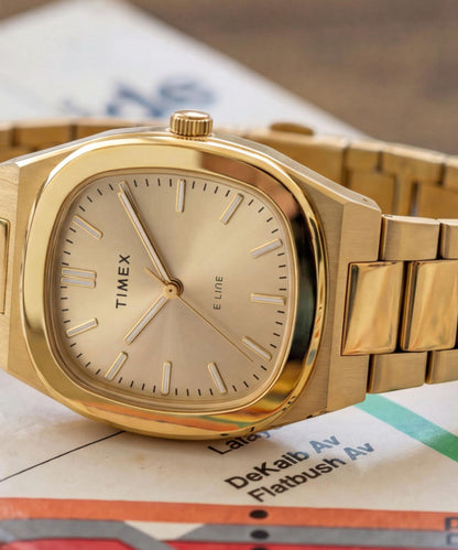Timex Quartz E Line 30mm Stainless Steel Bracelet Watch