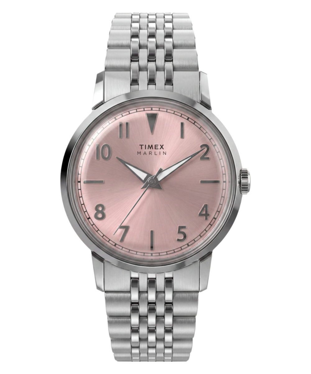 Marlin Quartz 34mm Stainless Steel Bracelet Watch