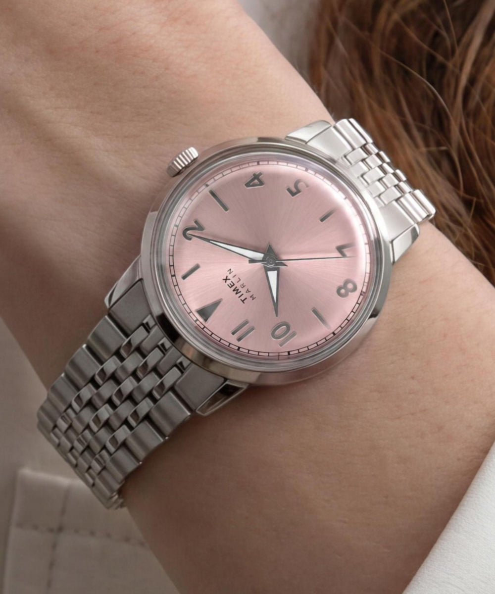 Marlin Quartz 34mm Stainless Steel Bracelet Watch