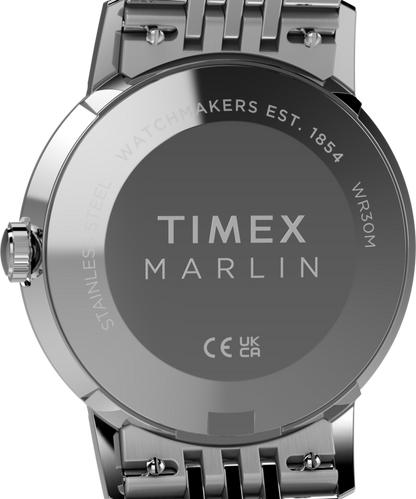Marlin Quartz 34mm Stainless Steel Bracelet Watch