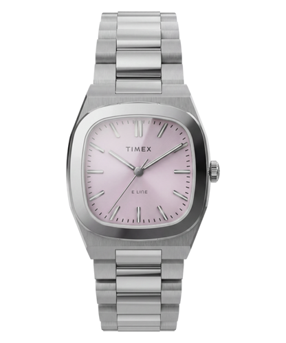 Timex Quartz E Line 30mm Stainless Steel Bracelet Watch