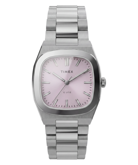 Timex Quartz E Line 30mm Stainless Steel Bracelet Watch