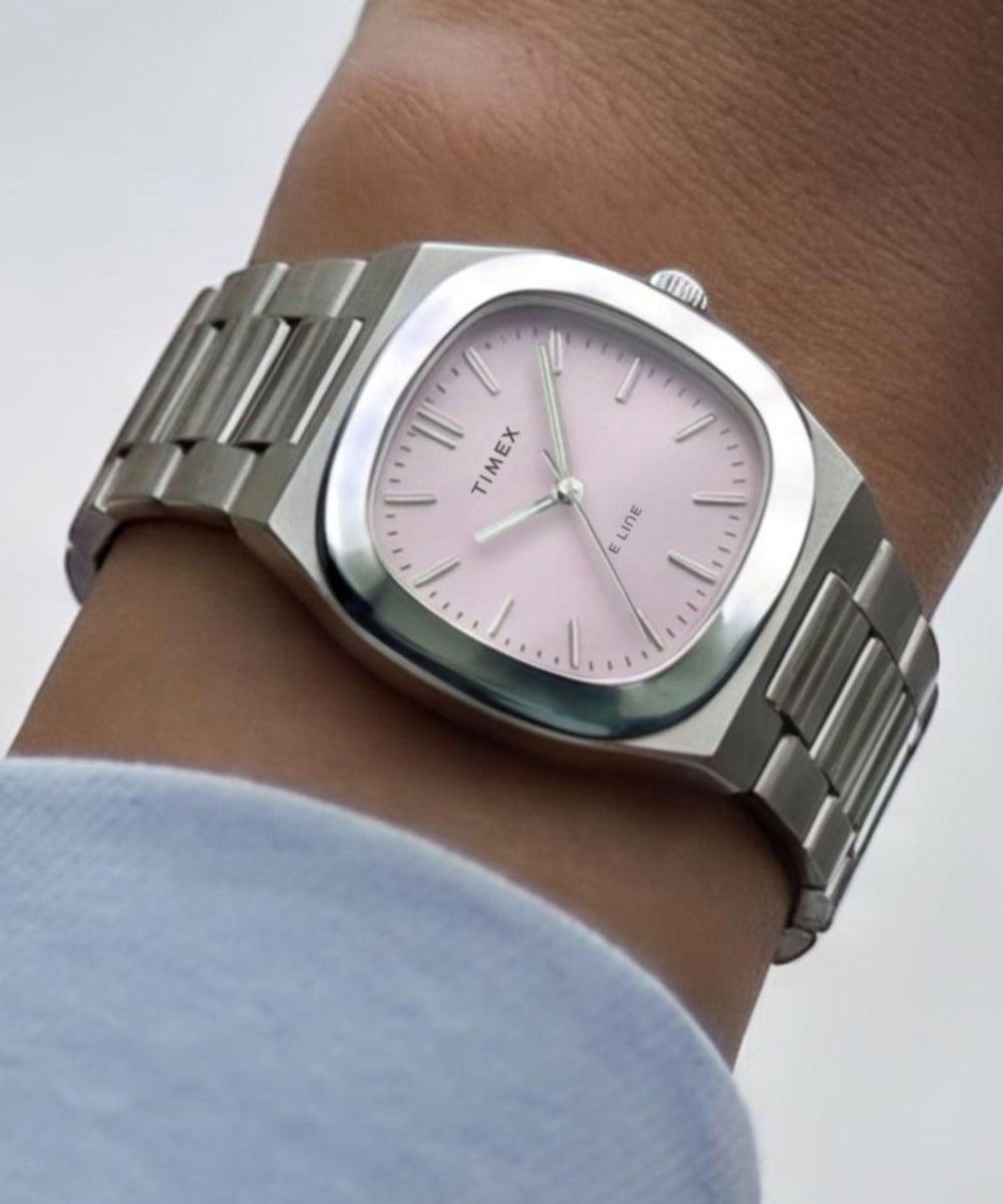 Timex Quartz E Line 30mm Stainless Steel Bracelet Watch