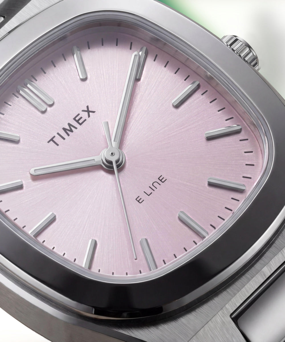 Timex Quartz E Line 30mm Stainless Steel Bracelet Watch