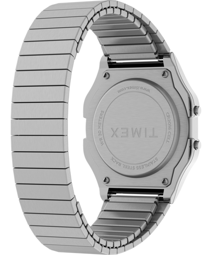 Timex T80 34mm Stainless Steel Expansion Band Watch