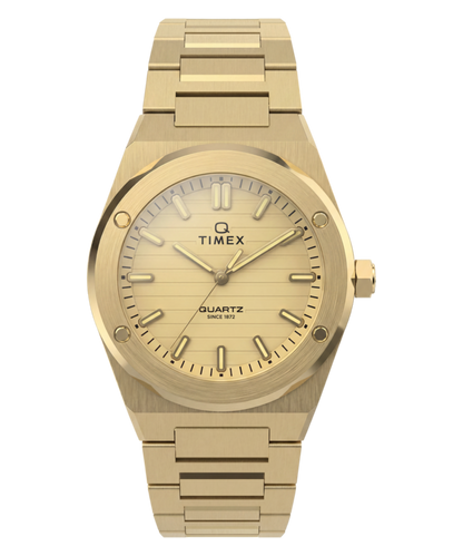 Q Timex Marbella 34mm Stainless Steel Bracelet Watch