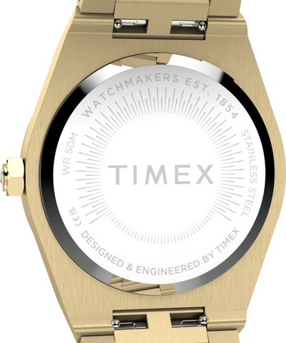 Q Timex Marbella 34mm Stainless Steel Bracelet Watch
