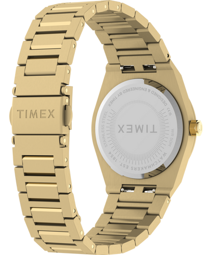 Q Timex Marbella 34mm Stainless Steel Bracelet Watch