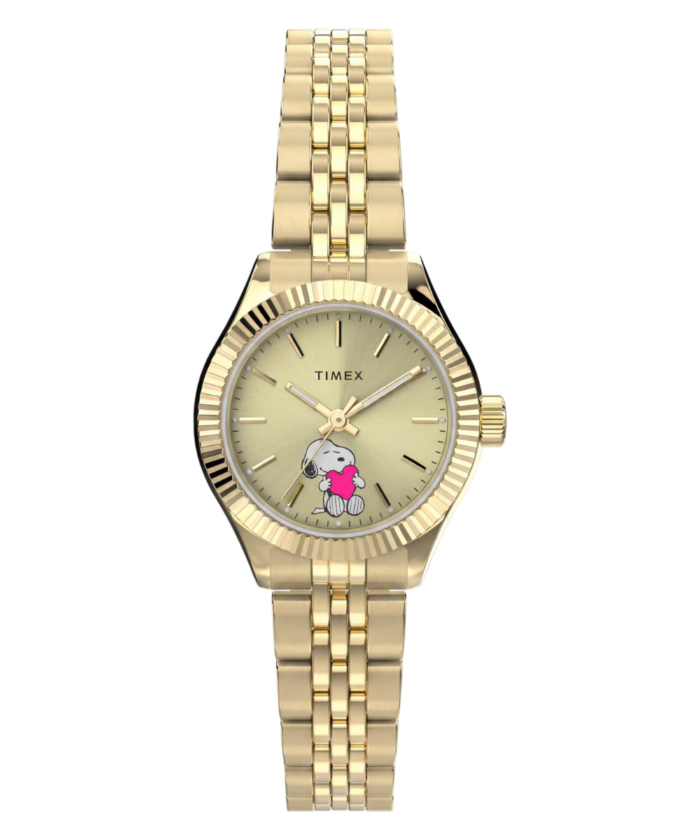 Peanuts x Timex Legacy Mini Heart Hug 25mm Stainless Steel Bracelet Wa