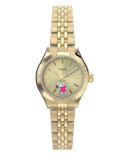Peanuts x Timex Legacy Mini Heart Hug 25mm Stainless Steel Bracelet Wa