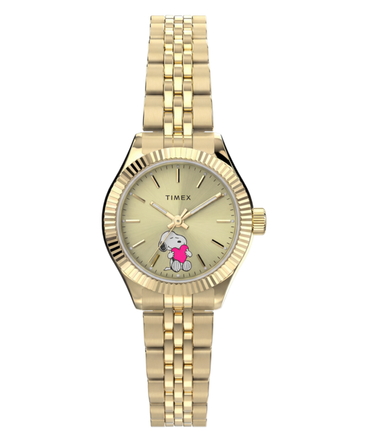 Peanuts x Timex Legacy Mini Heart Hug 25mm Stainless Steel Bracelet Wa