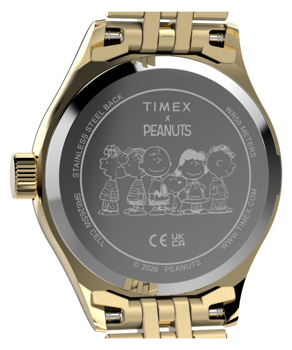 Peanuts x Timex Legacy Mini Heart Hug 25mm Stainless Steel Bracelet Wa