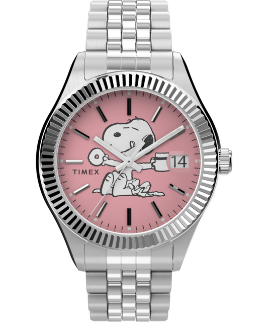 Peanuts x Timex Legacy 34mm Stainless Steel Bracelet Watch