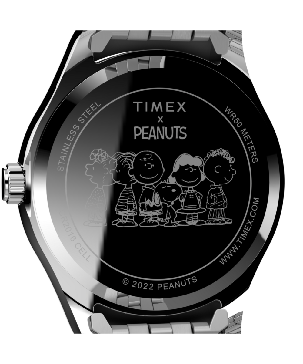 Peanuts x Timex Legacy 34mm Stainless Steel Bracelet Watch