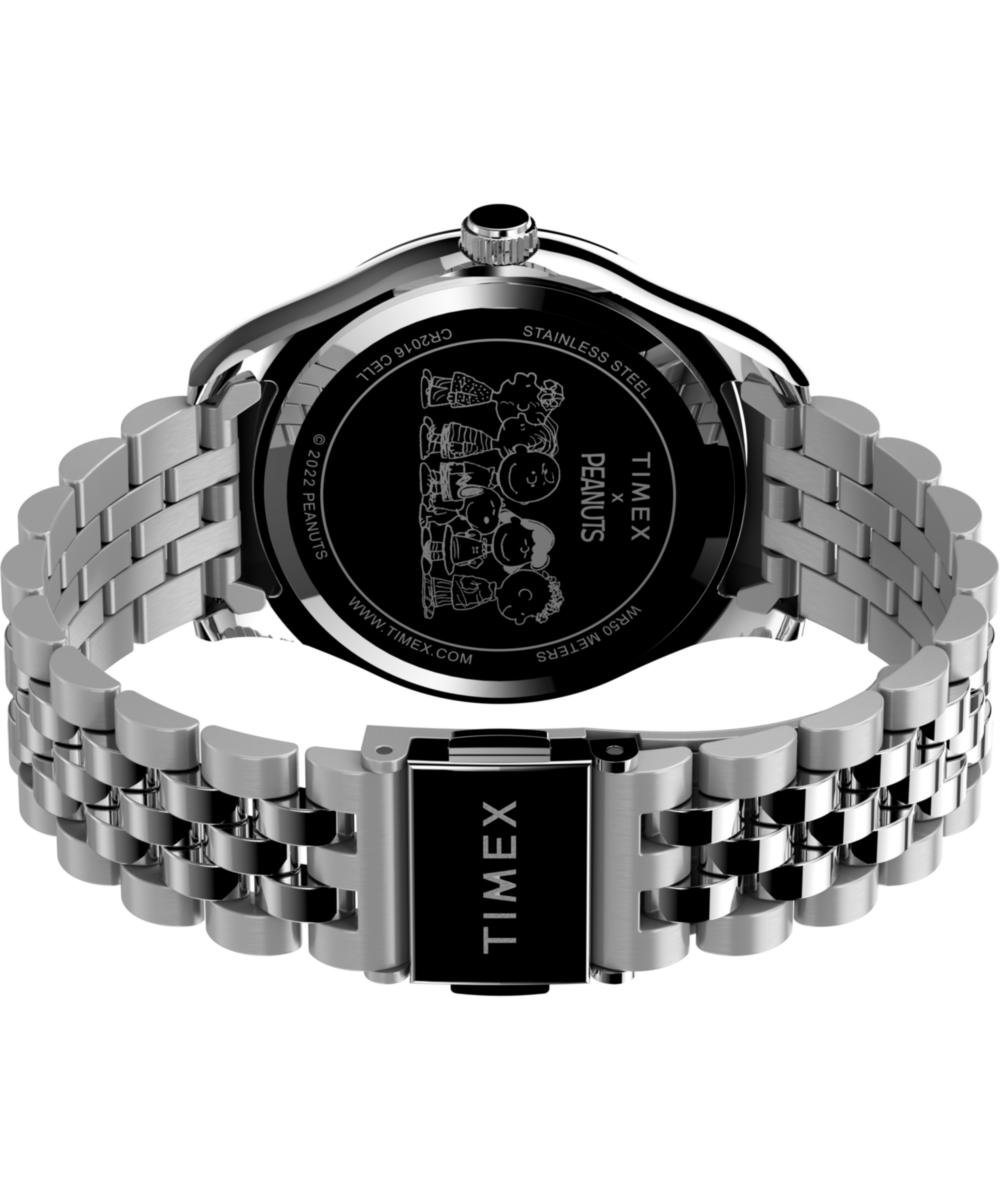 Peanuts x Timex Legacy 34mm Stainless Steel Bracelet Watch