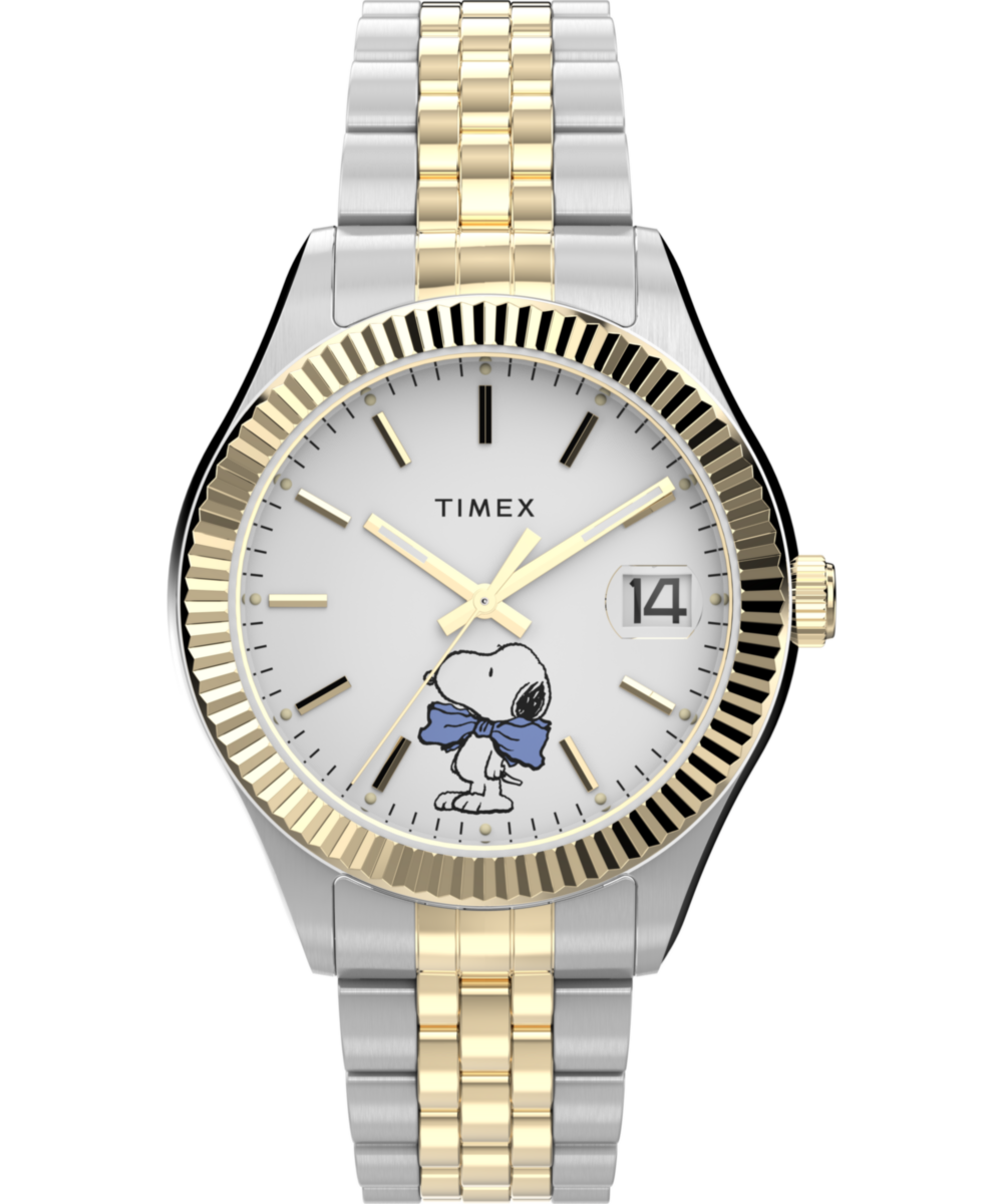 Peanuts x Timex Legacy Bowtie 34mm Stainless Steel Bracelet Watch